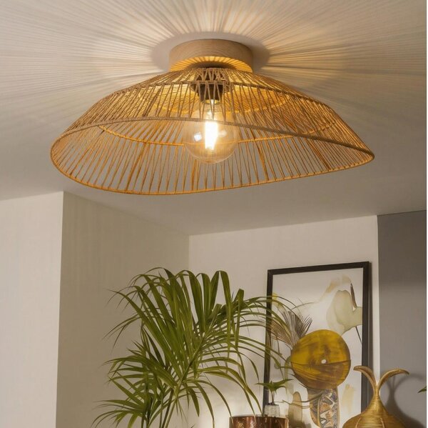 Brilagi - LED плафонен полилей CERIA BOHO 1xE27/40W/230V Ø 70 см кафяв/дъб