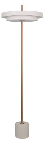 LED затъмняваща се подова лампа в цвят слонова кост (височина 138 cm) Keaton – Trio