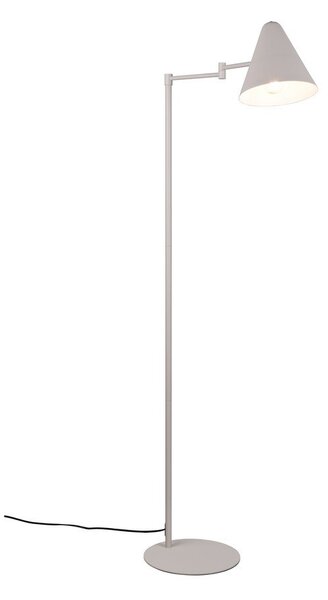 Подова лампа с огъваща се структура в цвят слонова кост (височина 126,5 cm) Cosima – Trio