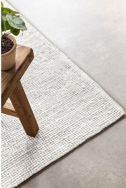 Светлосив двустранен ръчно изработен ютен килим 60x90 cm Bouclé Jaipur – Hanse Home