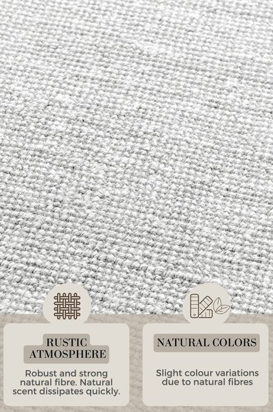 Светлосив двустранен ръчно изработен ютен килим 60x90 cm Bouclé Jaipur – Hanse Home
