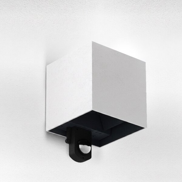 Brilagi - LED външно стенно осветително тяло със сензор CUBE LED/6W/230V сиво IP65