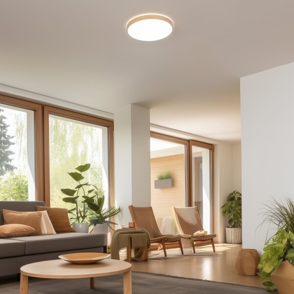 Brilagi - LED димируемо таванно осветително тяло PINE LED/24W/230V + дистанционно управление
