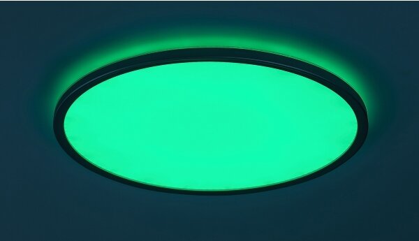 Rabalux 2290 - LED RGB димируемо таванно осветително тяло RASMUS LED/22W/230V + дистанционно управление