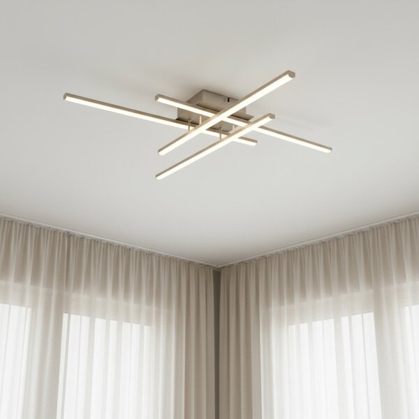 Brilagi - LED таванно осветително тяло STRIPES LED/37W/230V сребристо