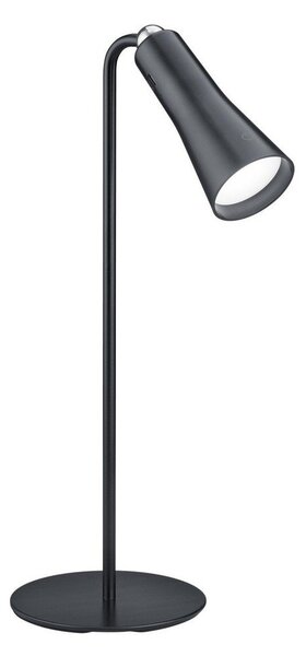 Матово черно метална LED настолна лампа (височина 36 cm) Maxi – Reality