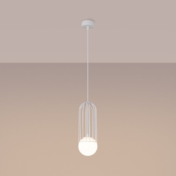 Sollux SL.1331 - Пендел BRINA 1xG9/8W/230V бял