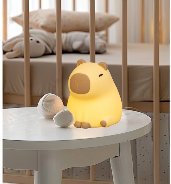 Светложълта детска нощна лампа Capybara – Fischer & Honsel