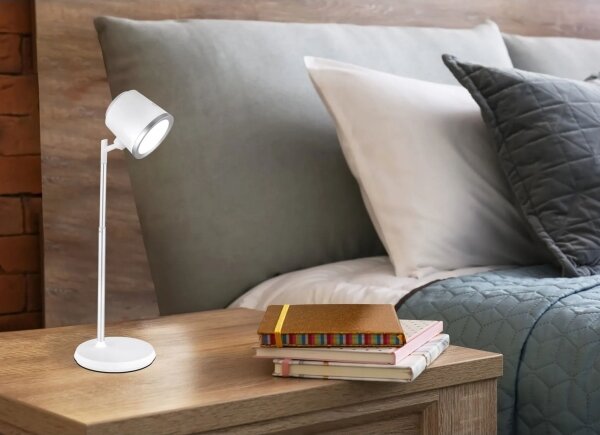 Globo 58454W - LED регулируема настолна лампа MEEYA LED/6W/3,7V бяла