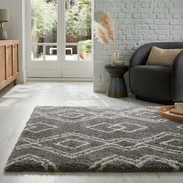 Сив килим 80x150 cm Atlas Berber – Flair Rugs