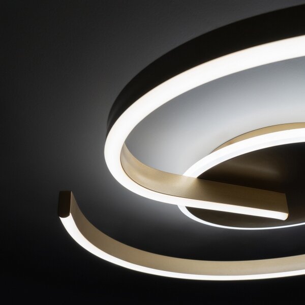 Brilagi -LED Димируемо таванно осветително тяло SPIRAL LED/56W/230V 3000/4000/6000K+дистанционно управление