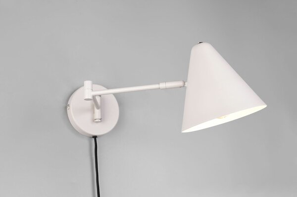 Стенна лампа с огъваща се структура за контакт в цвят слонова кост ø 15 cm Cosima – Trio