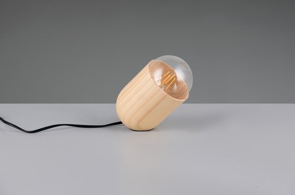 Бежова настолна лампа (височина 13,5 cm) Nara – Reality