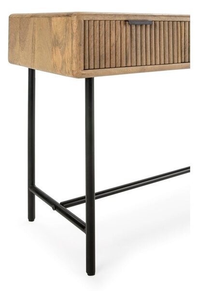Конзолна маса от масивно манго в естествен цвят 38x100 cm Mundra – MOME