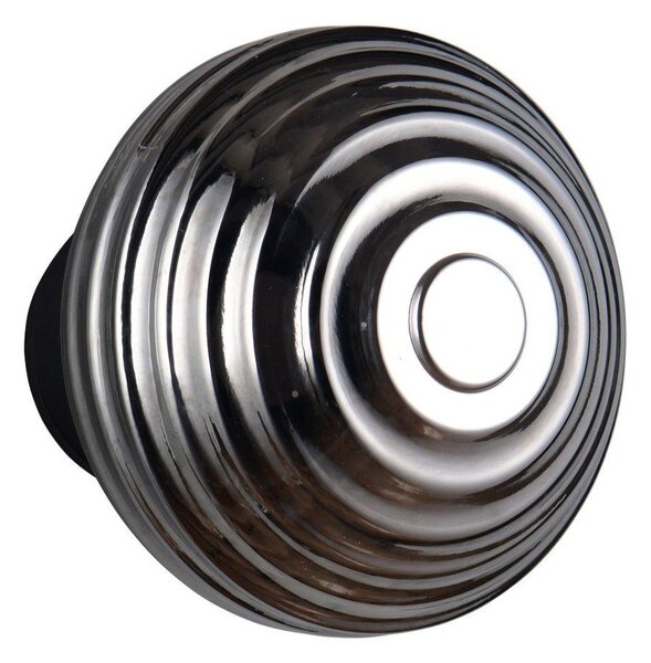 Тъмносива стъклена LED стенна лампа с USB ø 15,5 cm Earl – Reality