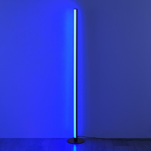 Черна LED подова лампа (височина 110 cm) Tendo – Reality