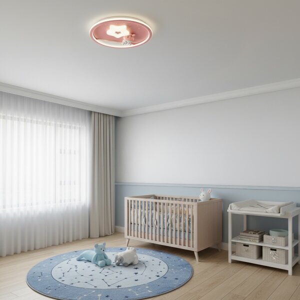 Brilagi - LED димируемо детско таванно осветително тяло BUNNY LED/83W/230V 3000-6000K +DO