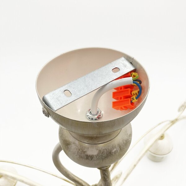 Brilagi - LED таванен полилей ANTICO 3xE27/60W/230V бяла патина