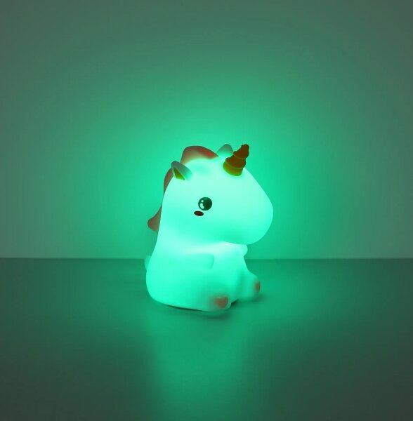 Globo 2873-LED RGBW Димируема презареждаема детска нощна лампа UNICORN LED/1,5W/5V 1200 mAh еднорог