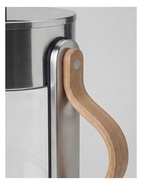 Стъклена електрическа кана в сребрист цвят 1,2 l Emma – Stelton