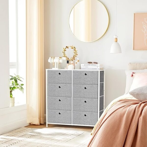 Шкаф за съхранение Songmics Сив-Бял 30 x 80 x 81.5 см