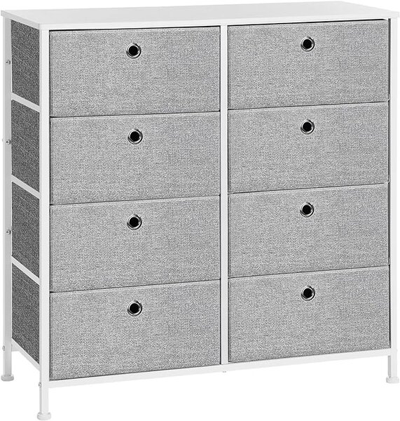 Шкаф за съхранение Songmics Сив-Бял 30 x 80 x 81.5 см