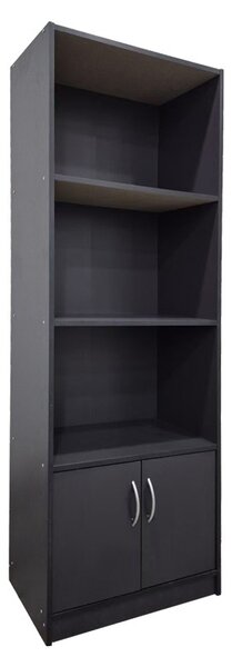 Библиотека Tekaro Тъмносив 60x29x166 см