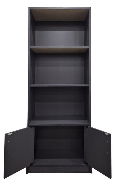 Библиотека Tekaro Тъмносив 60x29x166 см
