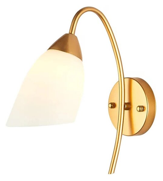 LED стенна аплика Berak Златист 10x10x17 см