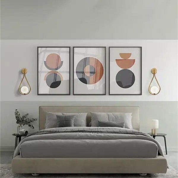 Стенна аплика Teary Златист 16x12x37 см