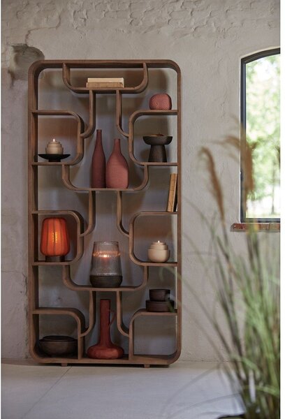 Стелаж от масивно манго в естествен цвят 100x200x30 cm Labare – Light & Living