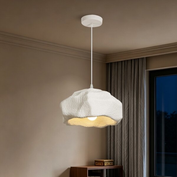 BRILAGI - Полилей на кабел WABI SABI 1xE27/60W/230V pr. 30 cm бяла