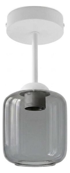 BRILAGI - LED Плафониера R GLASS 1xE27/60W/230V Ø 14 см бяла/димно сива