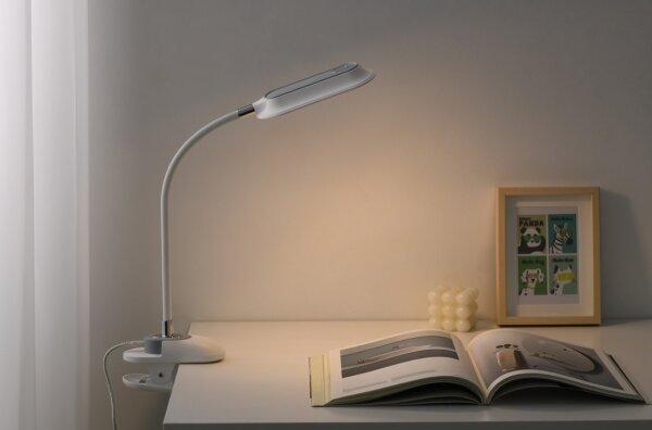 Immax 08997L - LED+CCT димируема настолна лампа с щипка CLIP 7,5W/230V бяла