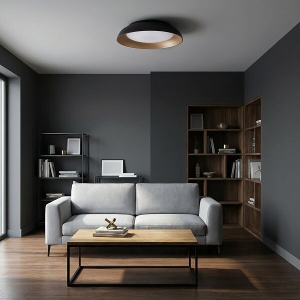 Brilagi-LED Димируемо осветително тяло ALVA LED/48W/230V 3000-6500K Ø 51 см черно+ДУ