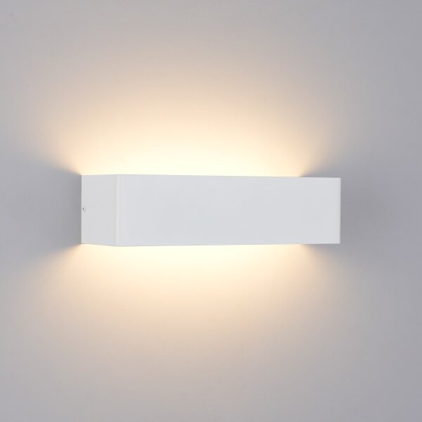 Brilagi - LED външно стенно осветително тяло DONNANI LED/12W/230V 30 см бяло IP44