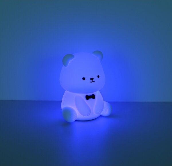 Globo 2870 - LED RGBW Регулируема акумулаторна детска нощна лампа TEDDY LED/1W/5V 1200 mAh мече