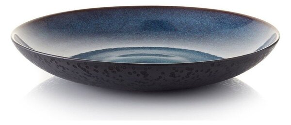 Черна/синя глинена купа ø 40 cm Gastro Dark Blue/Black – Bitz