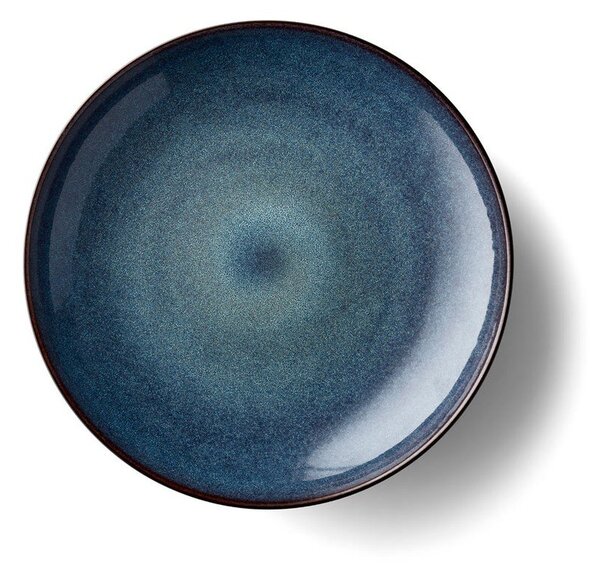 Черна/синя глинена купа ø 40 cm Gastro Dark Blue/Black – Bitz