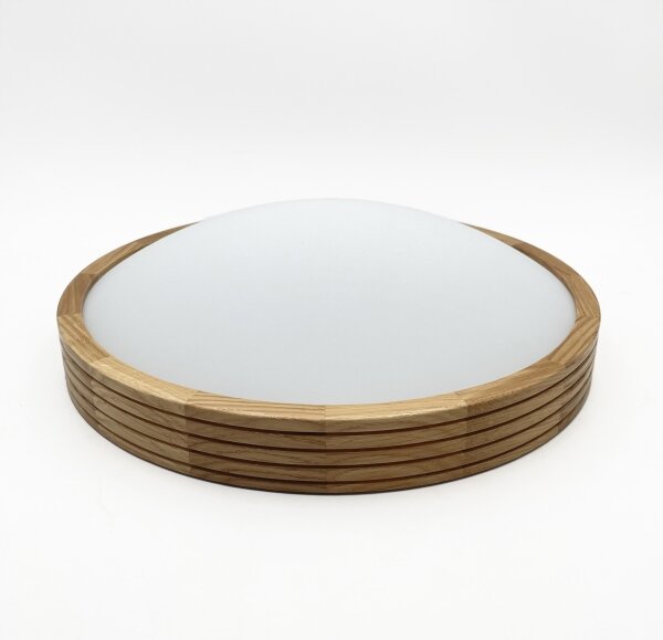 Brilagi - LED таванно осветително тяло CARVALHO MODERN SLIM, 2xE27/60W/230V, Ø 37,5 см, дъб