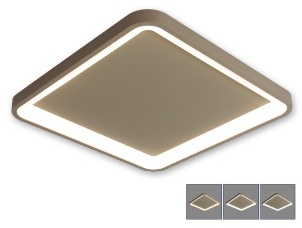 BRILAGI - LED димируемо осветително тяло FALCON SLIM LED/50W/230V 50x50 cm бежово + дистанционно управление