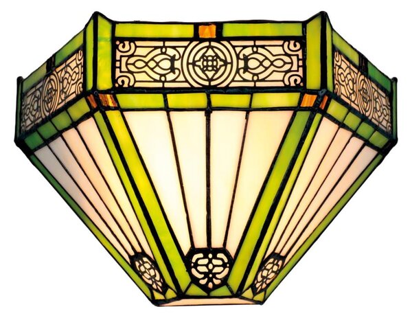 BRILAGI - Tiffany витражен стенен аплик EMERALD 1xE14/40W/230V
