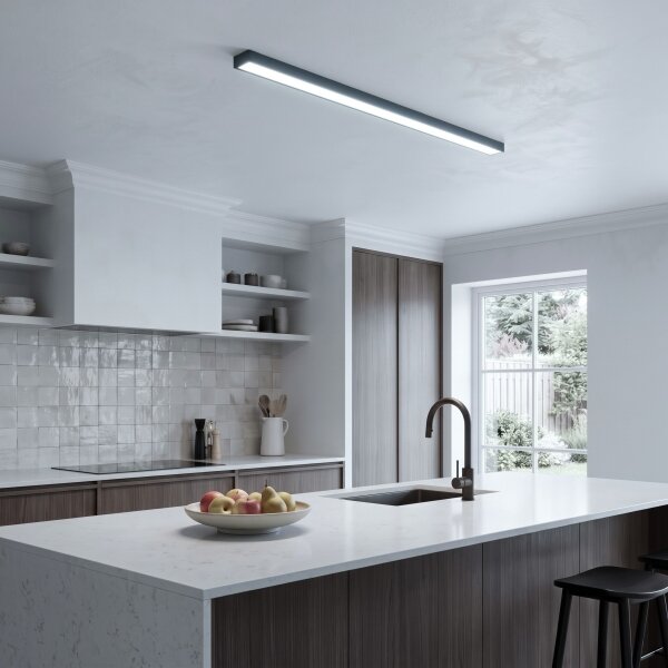 LED таванен/висящ полилей на кабел LED/44W/230V 6000K 120 cm черен