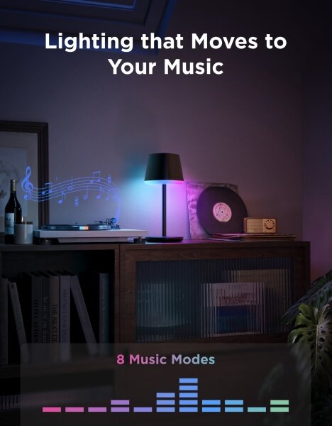 Govee - LED RGBICWW Настолна лампа с регулируема яркост CLASSIC MATTER LED/10W/5V Wi-Fi