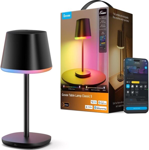 Govee - LED RGBICWW Настолна лампа с регулируема яркост CLASSIC MATTER LED/10W/5V Wi-Fi