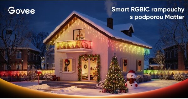 Govee - LED RGBIC Външен гирлянд от сосулки 10m Wi-Fi Matter IP65
