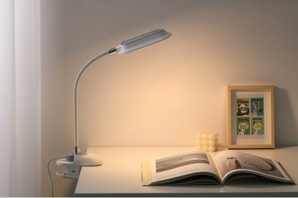 Immax 08997L - LED+CCT димируема настолна лампа с щипка CLIP 7,5W/230V бяла