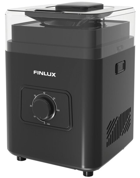 Машина за сладолед Finlux FCRM-2425W, капацитет 0.8 л, мощност 100 W, вграден компресор (самоохлаждаща), работа до 60 мин, тип охлаждане R600a, бял