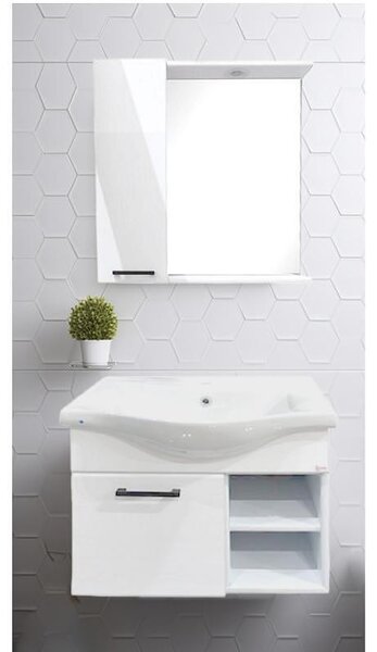 Модулен шкаф за баня Asya eco - 80 cm, сив