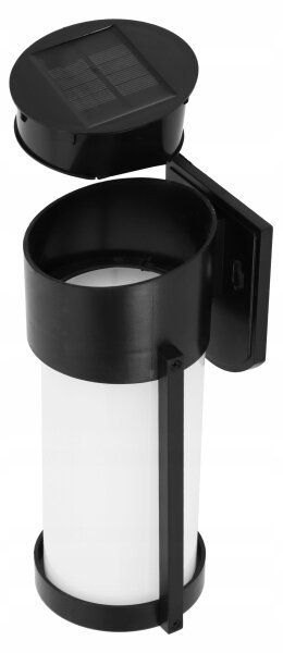 LED соларна стенна лампа LED/3,7V 300 mAh IP44 черна